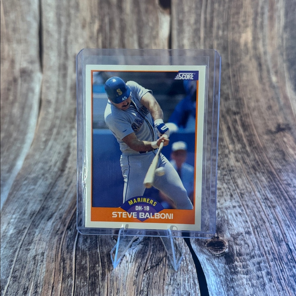Vintage 1989 Score Steve Balboni #353 Mariners Baseball Card Item #ME5078
